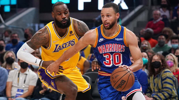 Stephen Curry and LeBron James